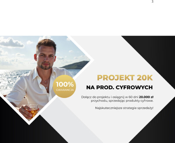 Projekt: 20.000zł w 60 dni | Sprzedaż produktów cyfrowych
